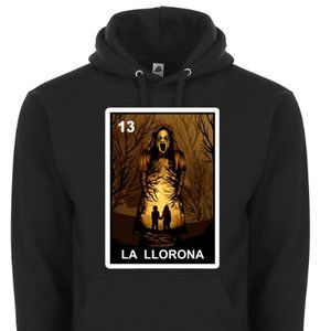 La Llorona The Wailer Weeping Woman 2 Horror Loteria Bingo Graphic Sweater